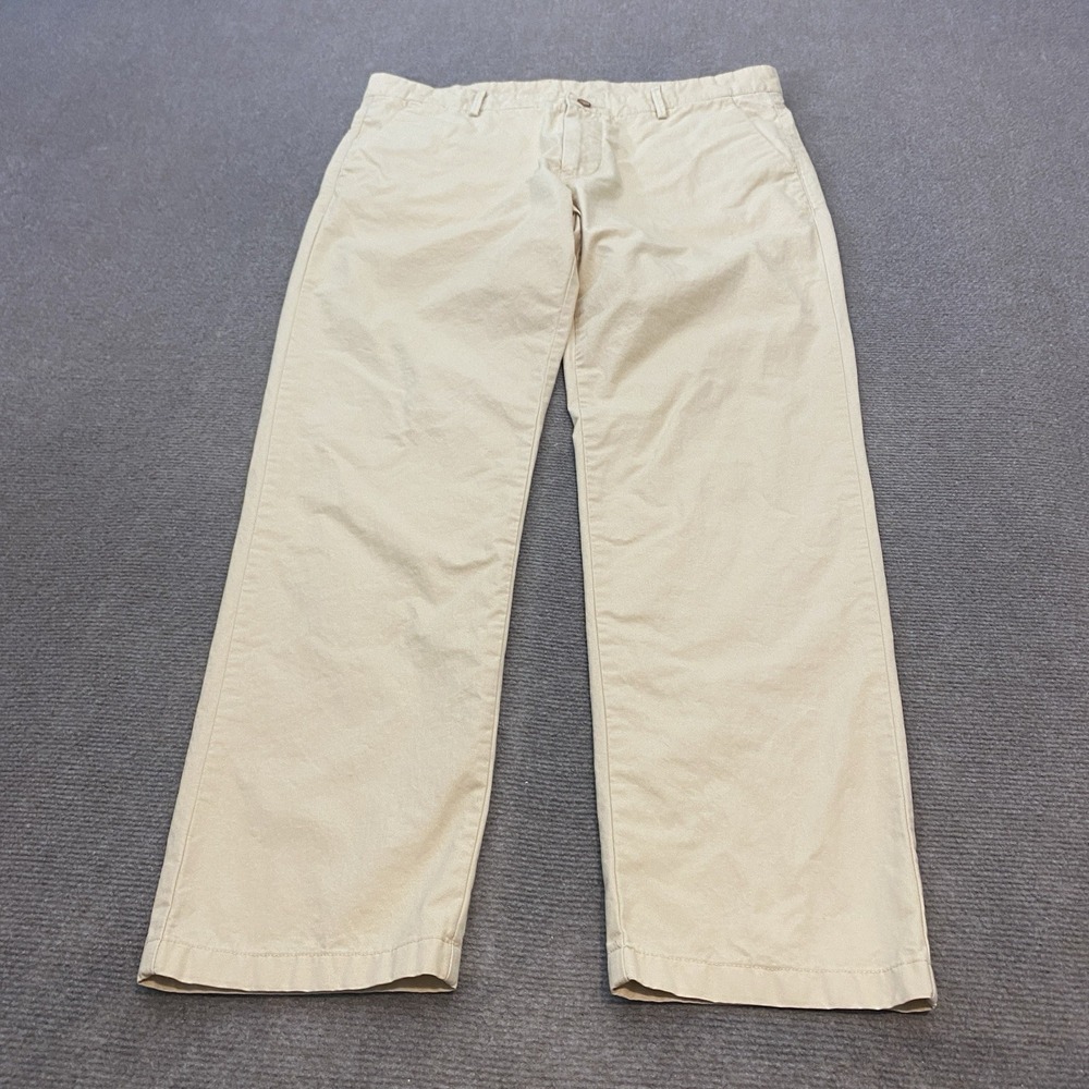 Peter England Mens 35x28 Chino Trousers Super Slim Fit Casual‎ Cotton Pants